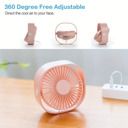 New Desktop Small Fan Rechargeable Desktop Fan Portable Office Student Dormitory Home Mini Fan Mute Random Color