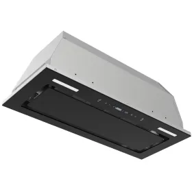 Range Hood Insert 30 Inch 800 CFM, Built-in Vent Hood Black Glass Gesture & Touch Control Kitchen Exhaust Fan, Mesh Filters Recirculating Stove Hood D