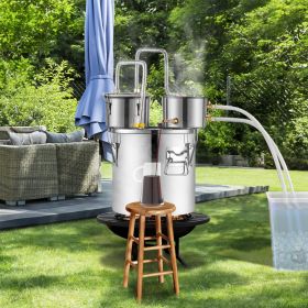 Moonshine Still Water Alcohol Distiller 3Gal W/Thumper Keg & 8W Water Pump