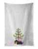 NEW Scottish Terrier Christmas Tree Kitchen Towel Set of 2 White Dish Towels Decorative Bathroom Hand towel for Hand, Face, Hair, Yoga, Tea, Dishcloth