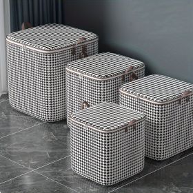 3pcs Mixed Set,100L 140L 180L,Stylish Foldable Zippered Storage Bags, Travel Organizer,Large Capacity, Portable, Moisture-Proof Non-Woven Fabric Solut