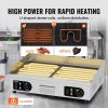 VEVOR Commercial Electric Griddle, 2800W Countertop Half-Flat Top Grill, 122-572 F Adjustable Temp