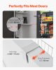 VEVOR Over the Door Pantry Organizer, 6-Tier Pantry Organization and Storage, Heavy-Duty Steel Hanging Spice Rack, Adjustable Wall Seasoning Shelves