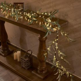 Amazon Banned Item Olive Branch Wreath Ambient Light With Realistic Leaf Design. Highly Aesthetically Pleasing, Soft Light. A Must-have For Holiday De