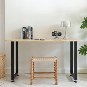 28 Inch Adjustable Furniture Legs, Square Reinforced Steel Office Table Legs Set Of 2 For DIY, Max Load 1000 Lbs Heavy Duty Desk Legs, Quick Inst (Option: Black)