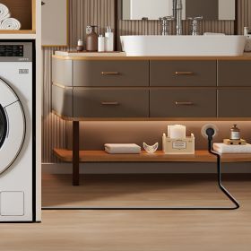 10 Ft Dryer Power Cord 4-Prong NEMA 14-30P Dryer Cord W/ Eyelet Connectors (Option: Black)