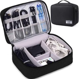 Electronics Luggage Black Red Blue Grey (Option: Black)