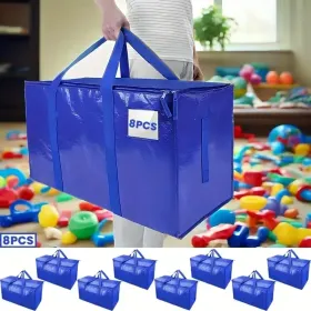 Oversized Mobile Bag With Reinforced Handle, Heavy-duty Storage Handbag, Used For Storing Clothes, Moving Supplies, Christmas Gifts, Sundries, Moving (Option: HeavyDutyStorageBag8PCS)