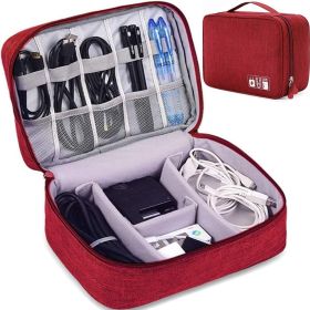 Electronics Luggage Black Red Blue Grey (Option: Red)