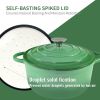 Dutch Oven,Dutch Oven Pot with Lid,5 QT Enamel Dutch Ovens with Dual Handles,Cast Iron Pot for Braiser,Cooking,Gifts for Family